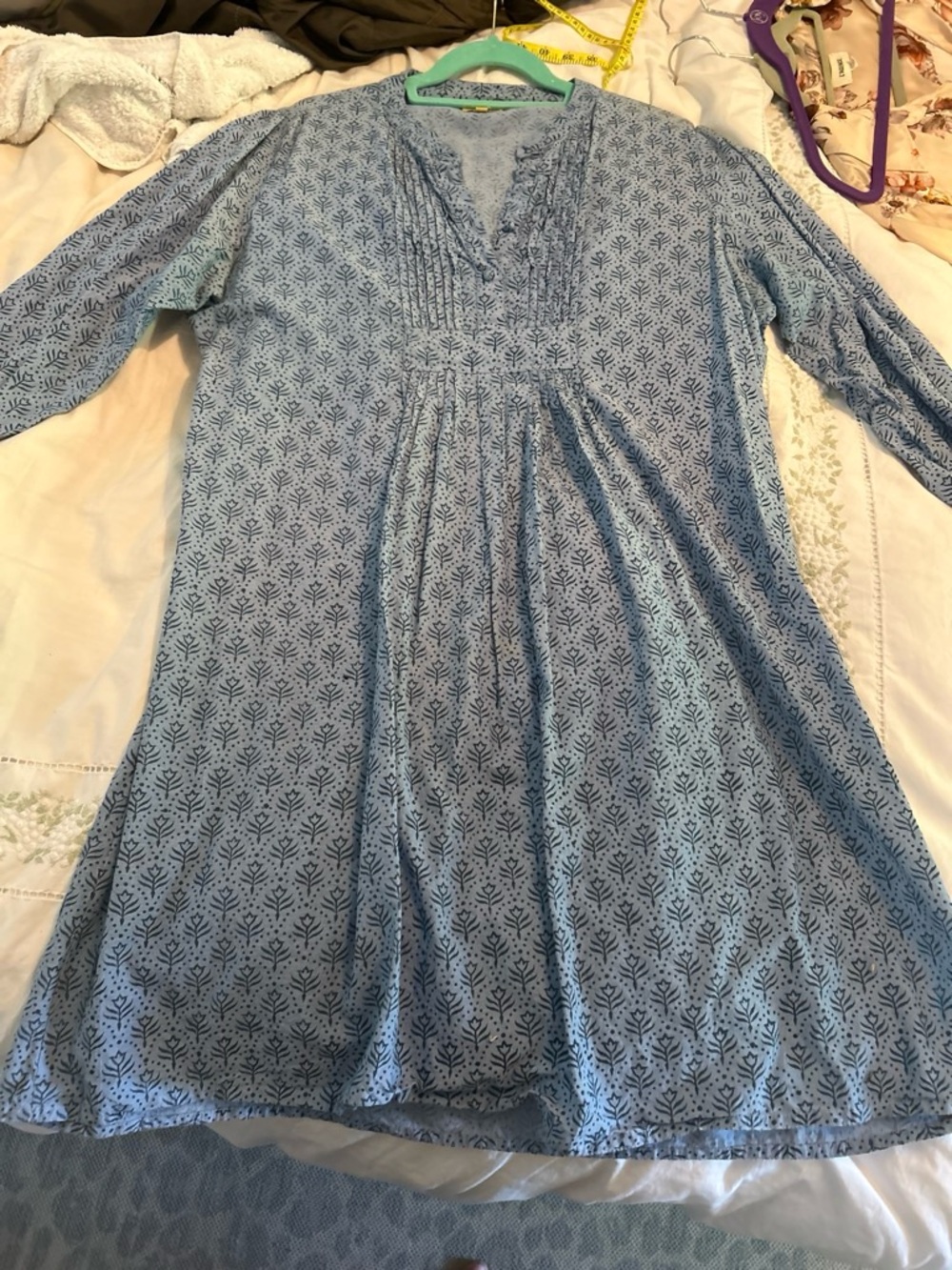 Roberta Roller Rabbit Women’s Light Blue Printed Tunic Dress